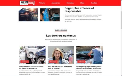 Page d'accueil du site MotorShark.fr